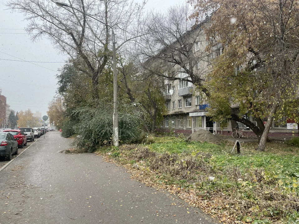 Первый снег, Барнаул