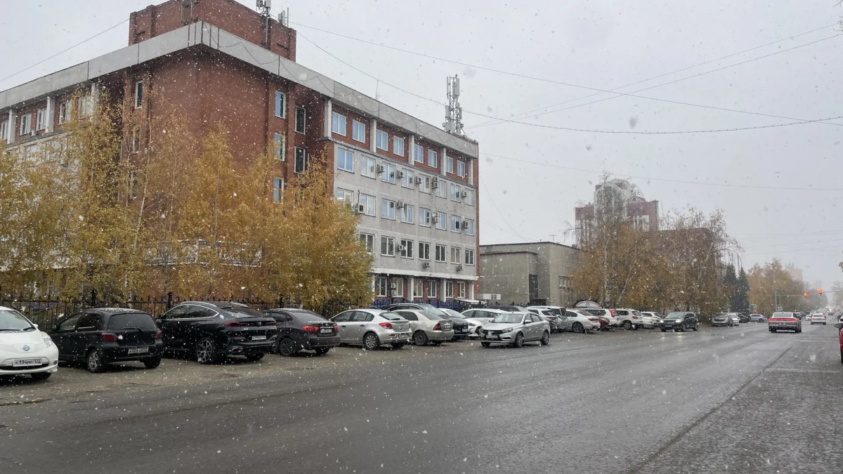 Первый снег, Барнаул
