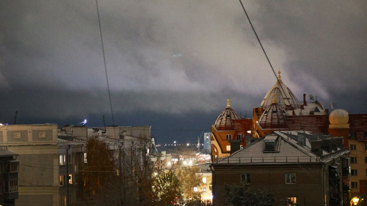 Первый снег в Барнауле. Октябрь 