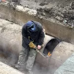 На теплосети по ул. Попова в Барнауле вновь образовался порыв
