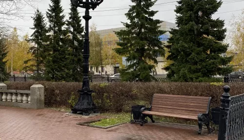 Штормовой порывистый ветер обрушился на Барнаул: фото из центра города