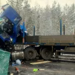 Трассу Сибирь перекрыли после смертельного ДТП с грузовиками. Фото