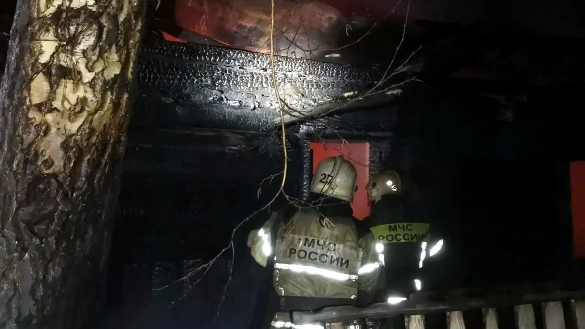 Пожар в селе Зудилово