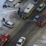 Очередная маршрутка № 110 загорелась на дороге в Барнауле