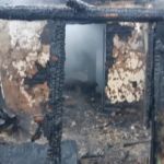 Появилось видео с места пожара в алтайском селе, где погибли шесть человек