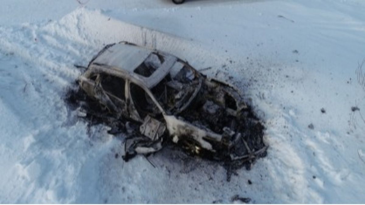 Двух барнаульцев застрелили и сожгли в собственной машине