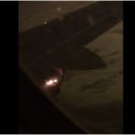 В Новосибирске у самолета вспыхнул двигатель