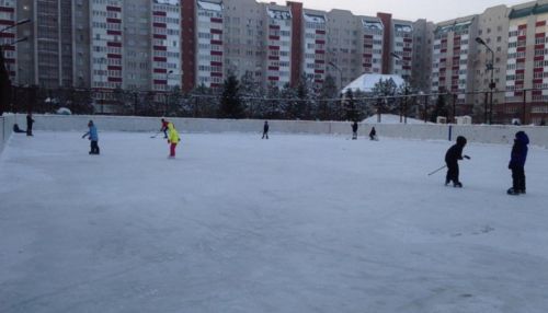 Барнаульских детей бесплатно учат кататься на коньках и играть в хоккей