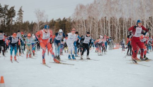 Слякоть не помеха: как прошла Лыжня России в Барнауле. Фоторепортаж
