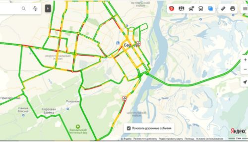 ДТП собрало пробку утром 21 февраля в Барнауле