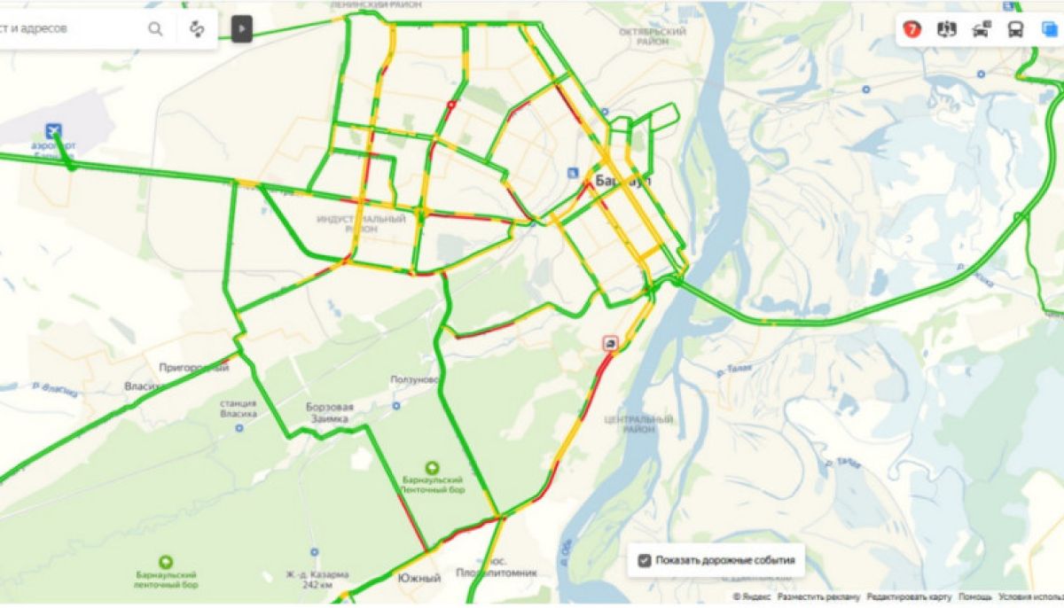 Карта пробок сургут