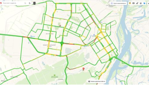 Улицы пустеют: пробки в Барнауле уменьшились из-за коронавирусных каникул