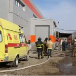 МЧС показало кадры с крупного пожара в Барнауле