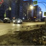 На видео попал момент жесткого ДТП в Барнауле