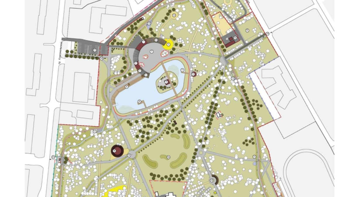 Как будет выглядеть обновленный барнаульский парк "Изумрудный". Карта
