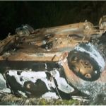 На Алтае водитель испарился из загоревшегося авто
