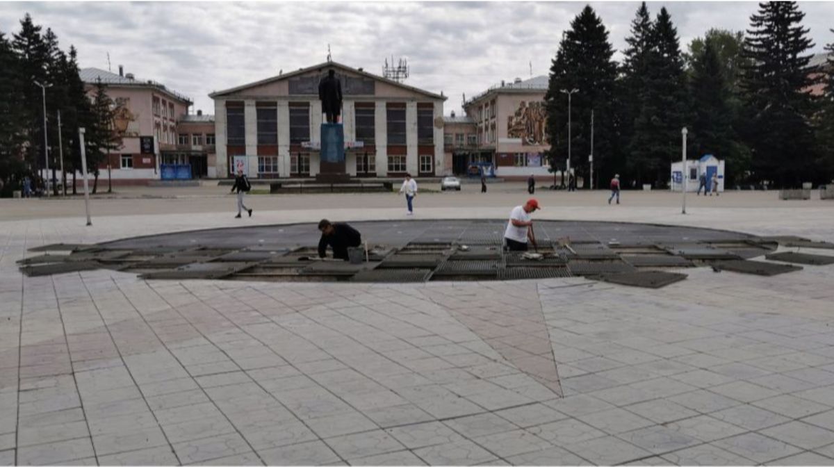 На главной площади Рубцовска запустят фонтан "Торнадо"