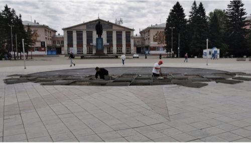 На главной площади Рубцовска запустят фонтан Торнадо