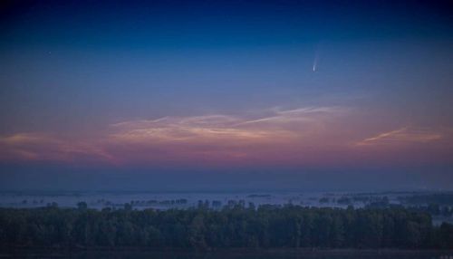 Фотографу из Барнаула удалось запечатлеть восход Юпитера на Алтае