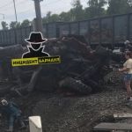 В Алтайском крае поезд протаранил пожарный автомобиль