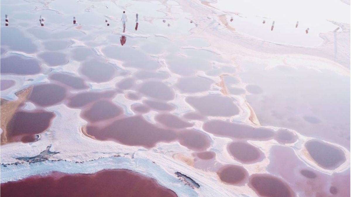 Марсианские кратеры и черничные воды: фотографы показали необычные озера Алтая