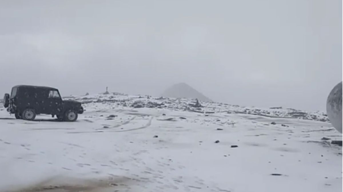 Зима в августе: первый снег выпал в Республике Алтай
