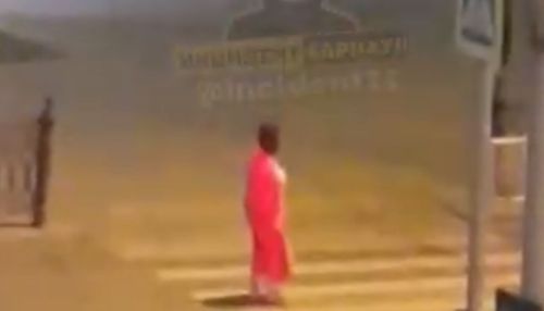 В Барнауле женщина в красном платье долго стояла ночью посреди дороги