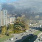 Строения загорелись в Индустриальном районе Барнаула
