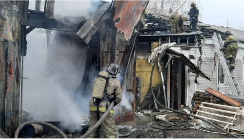 В МЧС рассказали подробности пожара в частном секторе Барнаула