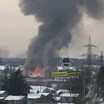 Пожар произошел на территории исправительной колонии в Барнауле