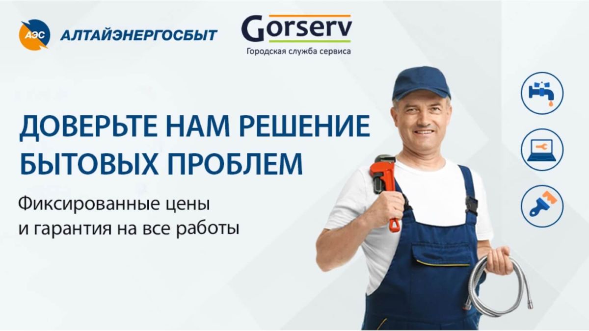 "Алтайэнергосбыт" и Gorsev запустили сервис по заказу бытовых услуг 
