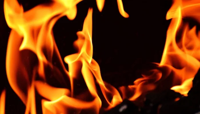 Появились кадры мощного пожара на месте стройки ресторана в Горном Алтае