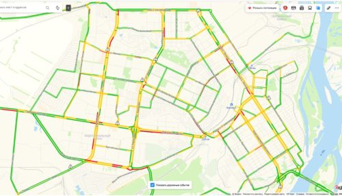 Пробки в Барнауле утром 11 декабря оценили в семь баллов