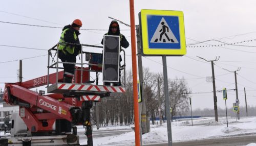За 2020 год в Барнауле установили 11 новых светофорных объектов