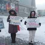 Организаторы объяснили, почему вышли на пикет против дистанта в Барнауле в -40