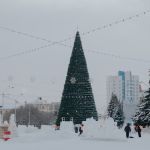 Главная елка Барнаула стала второй по высоте среди елок регионов Сибири