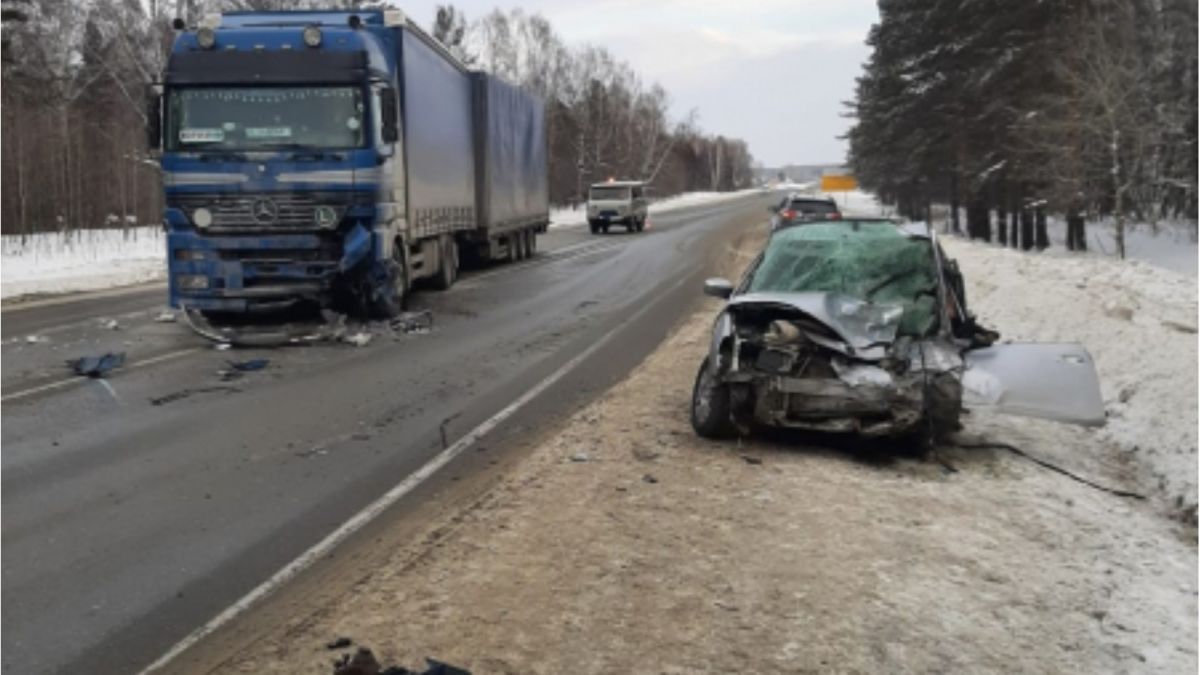 Два человека погибли в ДТП с грузовиком в Новосибирской области
