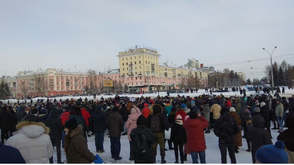 Митинг в Барнауле 