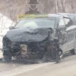 В Барнауле лоб в лоб столкнулись два автомобиля