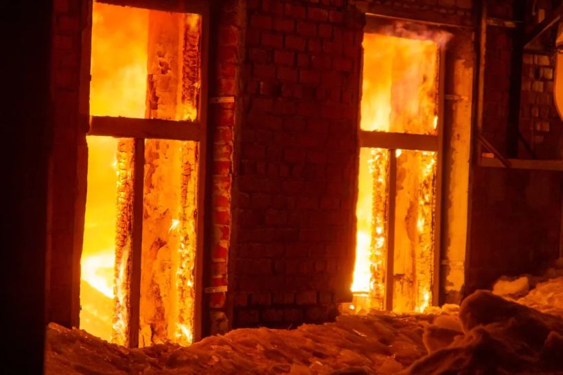Пожар Фото:ГУ МЧС России по Алтайскому краю