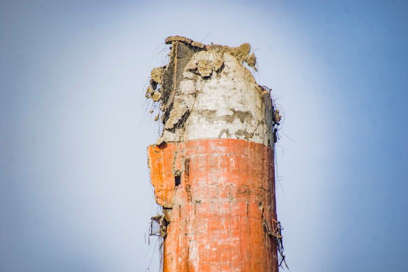 ТЭЦ-2 после обрушения трубы. Фото:Виталий Барабаш