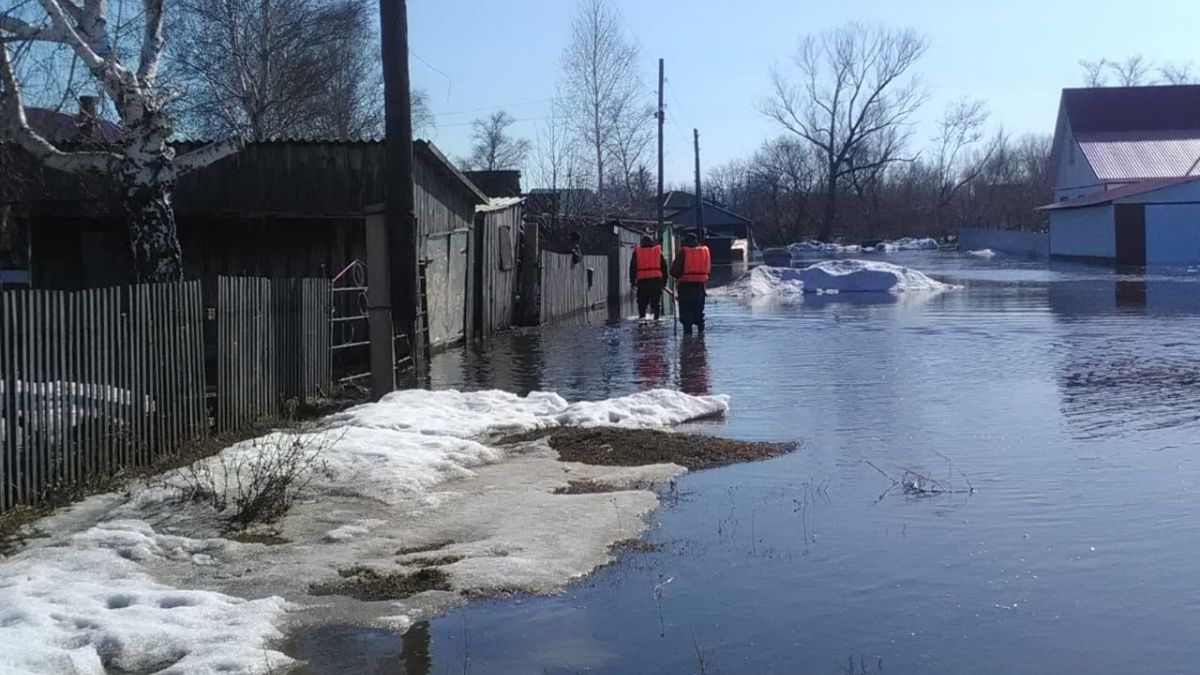 В Алтайском крае продолжается первая волна паводка