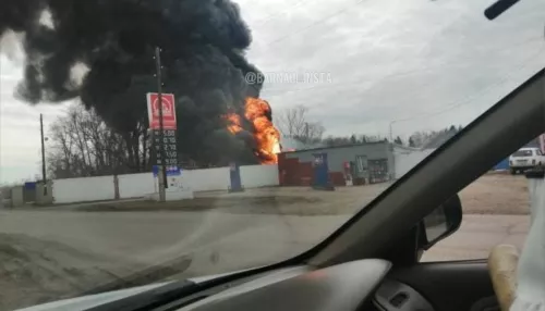 На Алтае назвали причину крупного пожара на АЗС в Лебяжье