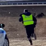 В Барнауле пьяный водитель пытался скрыться от полиции на голом диске