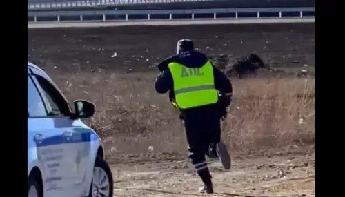 В Барнауле пьяный водитель пытался скрыться от полиции на голом диске