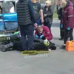 Мотоциклист впечатался в автомобиль на дороге в Барнауле