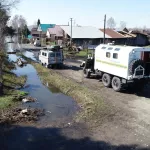 В Барнауле перекрыли дорогу в Затон из-за подъема уровня воды в Оби