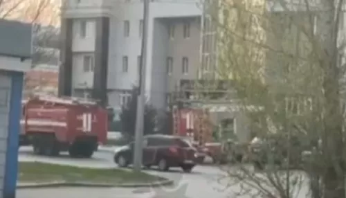 В барнаульском офисе  Пенсионного фонда России произошел пожар