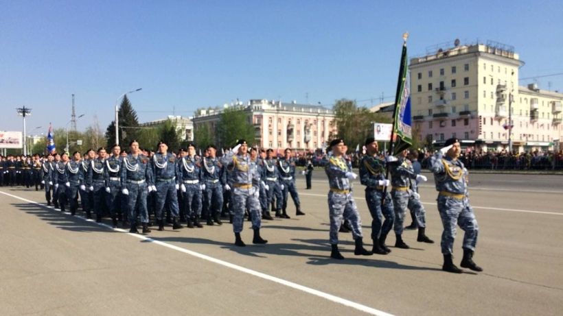 Парад Победы 9 Мая 20212 года в Барнауле Фото:Виталий Барабаш