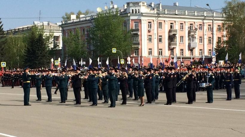 Парад Победы 9 Мая 20212 года в Барнауле Фото:Виталий Барабаш